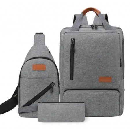 Multi Pocket 3pc BackPack One Deal A Day Tech Bar Investments